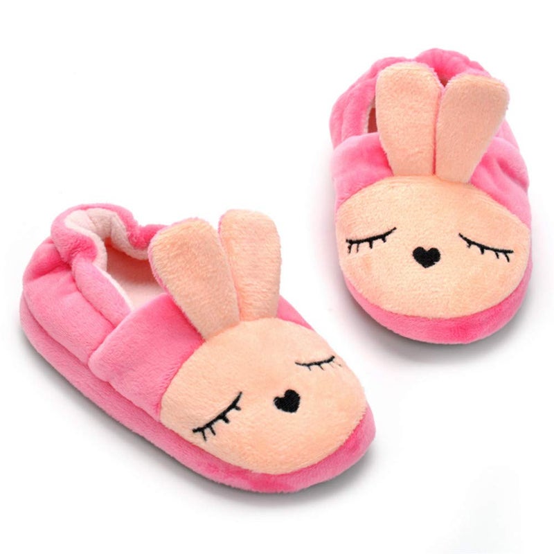 Csfry Baby Girl's Pink Rabbit Slipper US 11-12 - Image 3